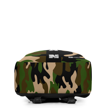 Load image into Gallery viewer, Camo Vegan Backpack (BLK Stripe)