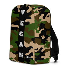 Load image into Gallery viewer, Camo Vegan Backpack (BLK Stripe)