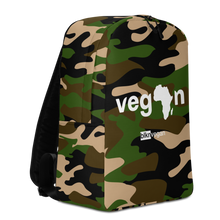 Load image into Gallery viewer, World Traveler Camo Afro-Vegan Backpack
