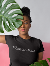 Load image into Gallery viewer, plants greater than meat t-shirt