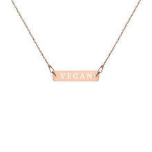Load image into Gallery viewer, VEGAN engraved necklace
