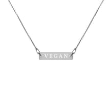 Load image into Gallery viewer, VEGAN engraved necklace