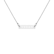 Load image into Gallery viewer, VEGAN engraved necklace