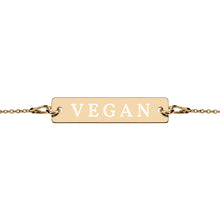 Load image into Gallery viewer, VEGAN engraved bracelet