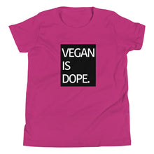 Load image into Gallery viewer, VEGAN IS DOPE youth short sleeve t-shirt