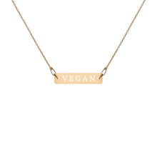 Load image into Gallery viewer, VEGAN engraved necklace
