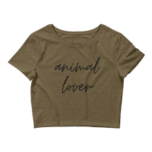 Load image into Gallery viewer, animal lover crop top