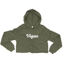 Load image into Gallery viewer, retro vegan crop hoodie