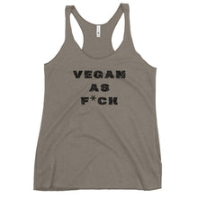 Load image into Gallery viewer, vegan as fck (women's) racerback tank