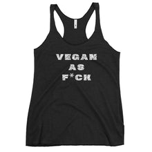 Load image into Gallery viewer, vegan as fck (women's) racerback tank