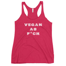 Load image into Gallery viewer, vegan as fck (women's) racerback tank