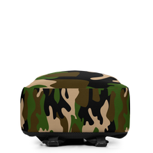 Load image into Gallery viewer, World Traveler Camo Afro-Vegan Backpack
