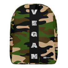 Load image into Gallery viewer, Camo Vegan Backpack (BLK Stripe)

