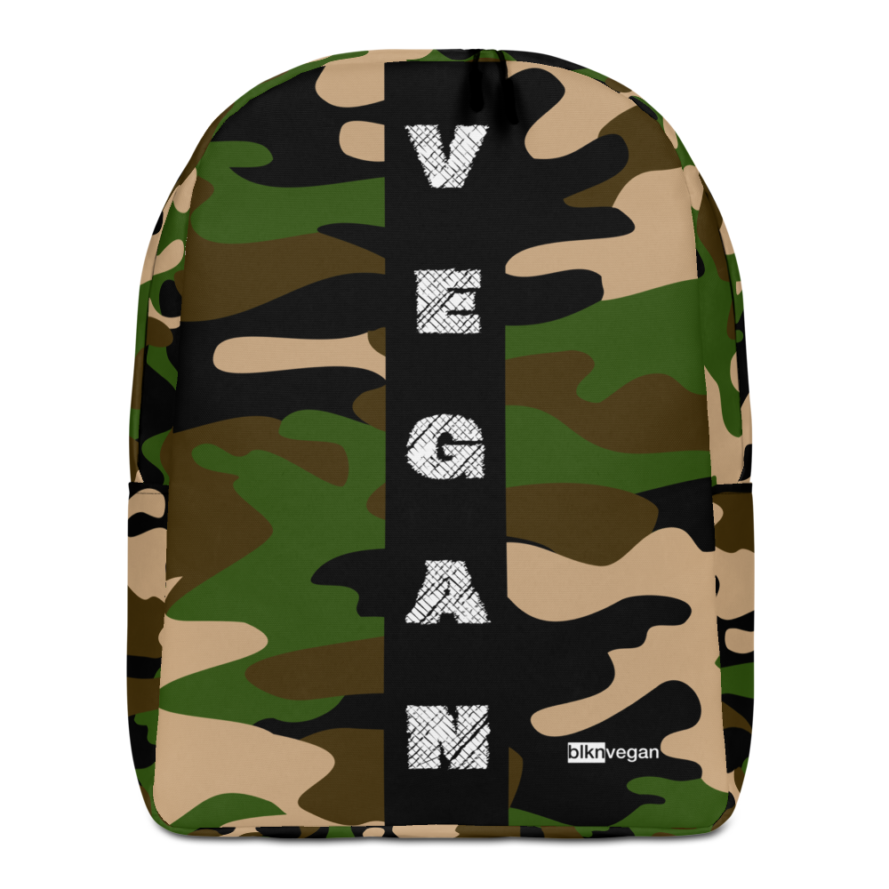 Camo Vegan Backpack (BLK Stripe)