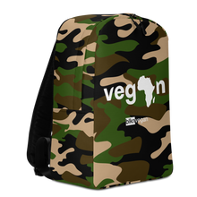Load image into Gallery viewer, World Traveler Camo Afro-Vegan Backpack

