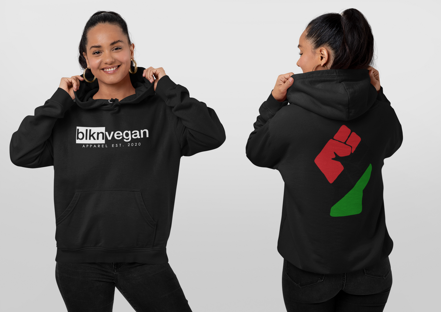 blknvegan pan-african BLM unisex hoodie