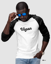 Load image into Gallery viewer, retro vegan 3/4 sleeve raglan shirt
