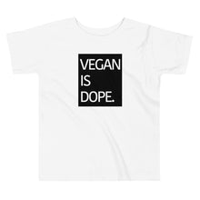 Load image into Gallery viewer, VEGAN IS DOPE toddler short sleeve t-shirt
