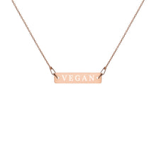 Load image into Gallery viewer, VEGAN engraved necklace
