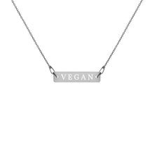Load image into Gallery viewer, VEGAN engraved necklace
