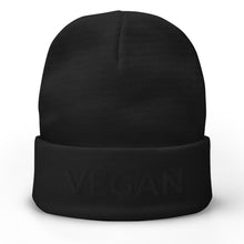 Load image into Gallery viewer, VEGAN blacked-out beanie
