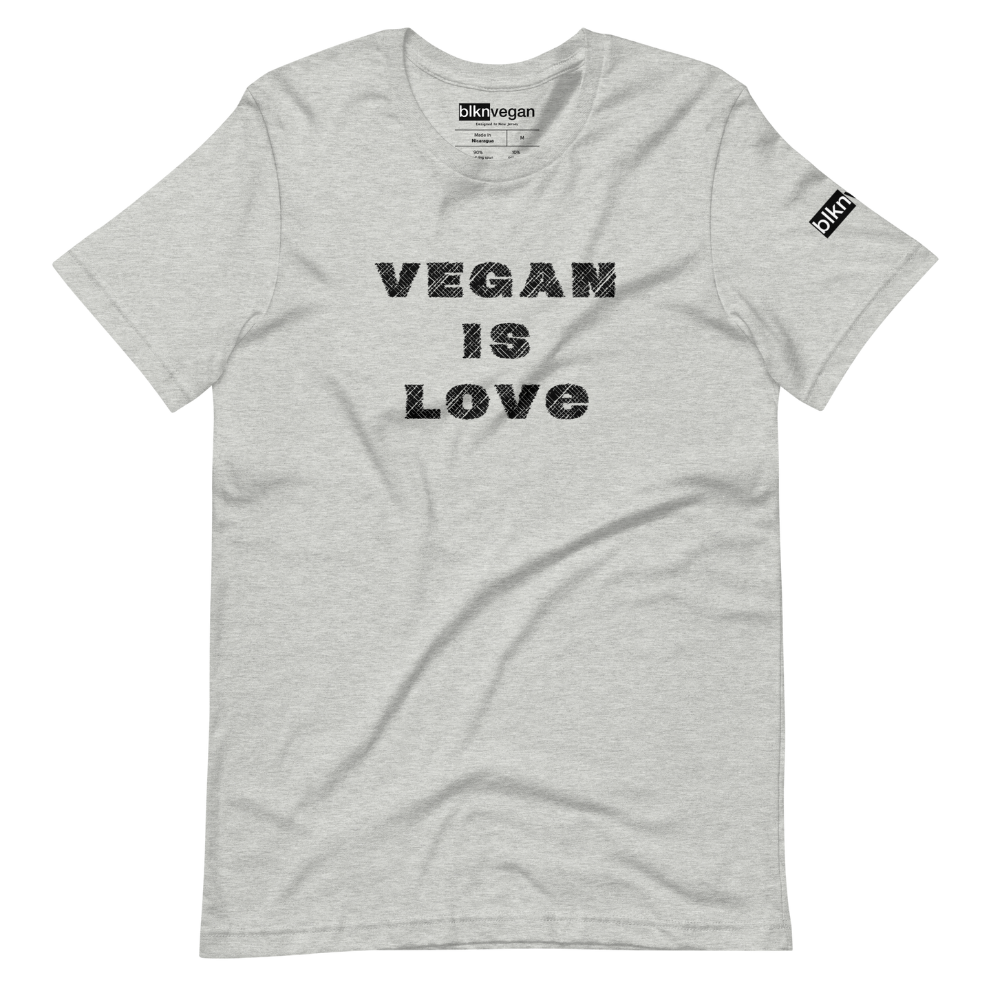 vegan is love t-shirt