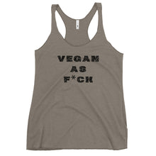 Load image into Gallery viewer, vegan as fck (women&#39;s) racerback tank

